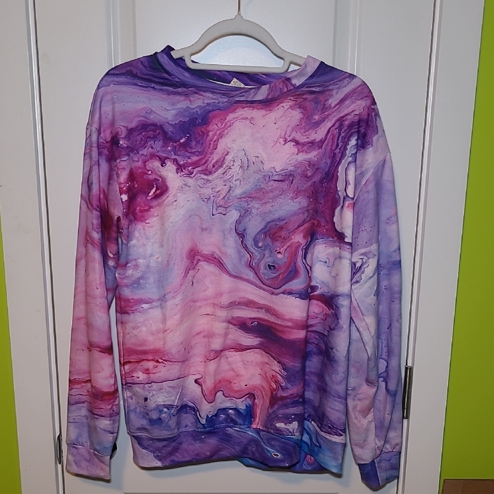 3/$27 Pixie Lady Marble Print Sweatshirt